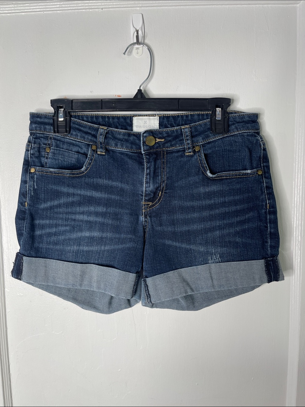 Caslon Jean Shorts 27 Petite Boyfriend Stretch Denim Cuffed Leg Comfy 27P